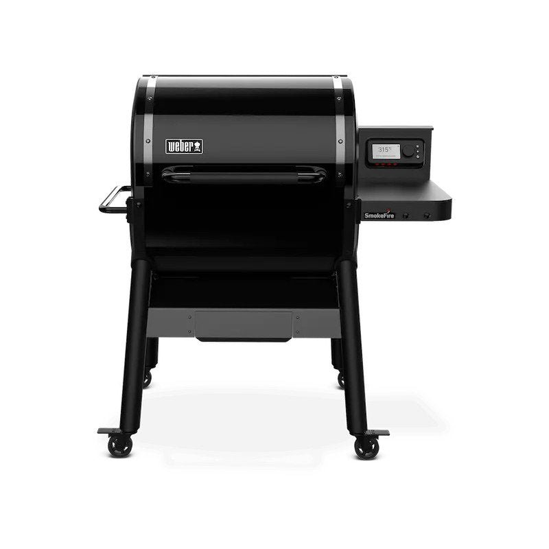 22611574_smokefire-v1 Weber SmokeFire EPX4 Wood Fired Pellet Grill, STEALTH Edition- Free 4 Bags of Pellets, Side Shelf and Front Shelf Included - Image 1