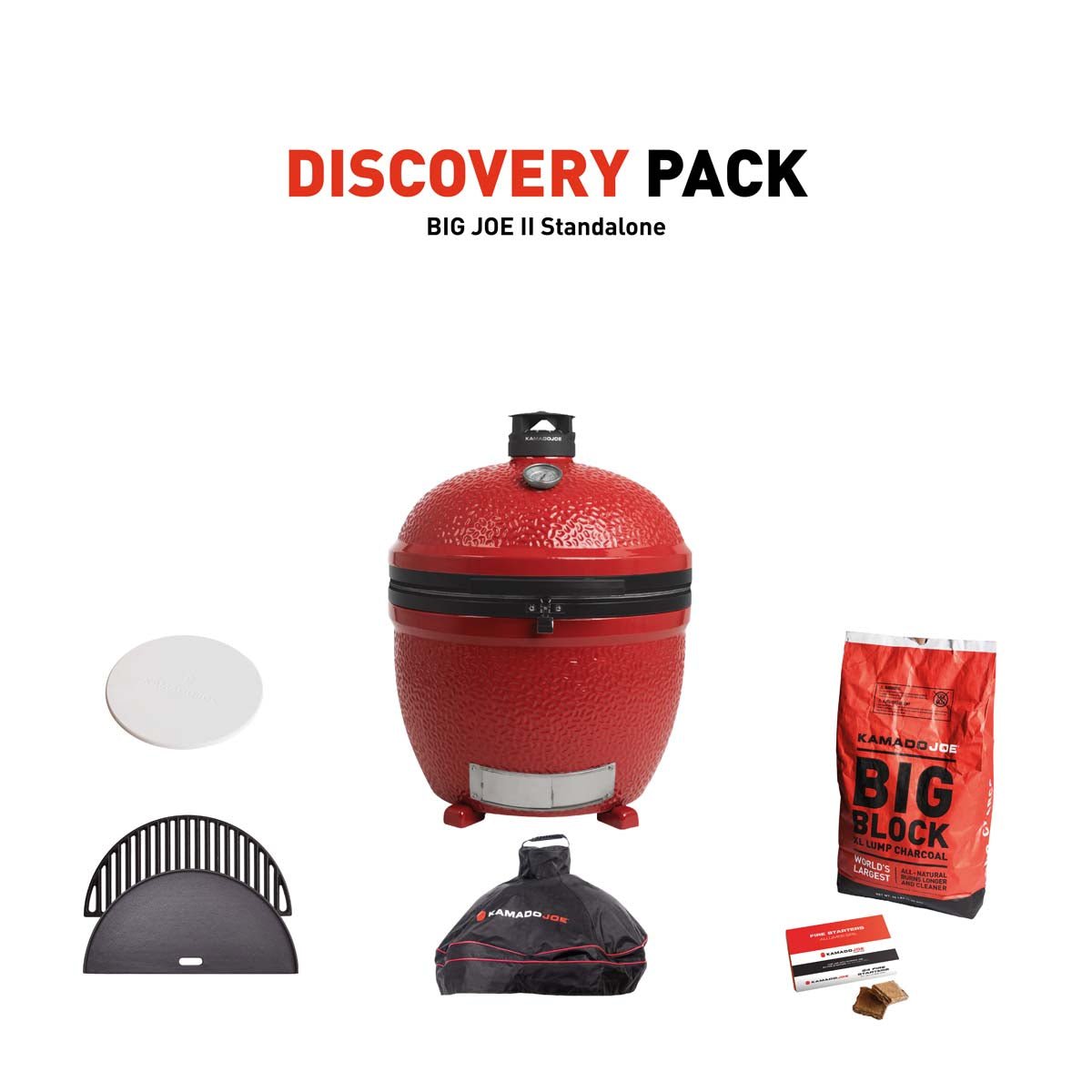 BJ-DISCPACK-S2_1-v1 Kamado Joe Big Joe II Stand Alone Charcoal Grill With Discovery Pack - Image 1