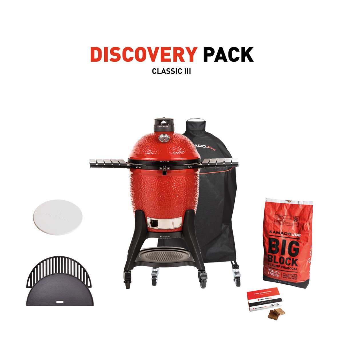 KJ-DISCPACK-C3_1-v1 Kamado Joe Classic III Charcoal Grill With Discovery Pack - Image 1