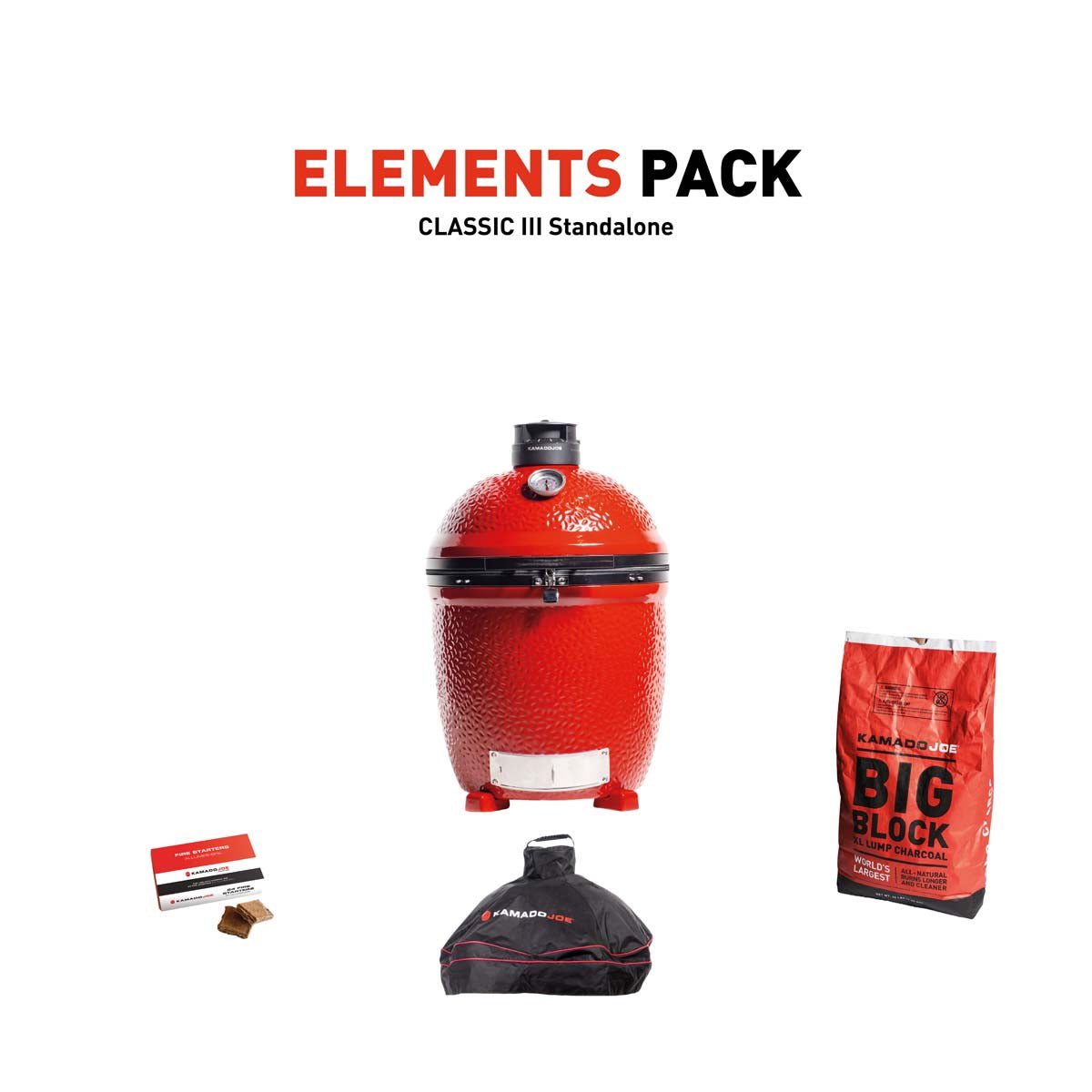 KJ-ELEMPACK-S3_1-v1 Kamado Joe Classic III Stand Alone Charcoal Grill With Element Pack - Image 1