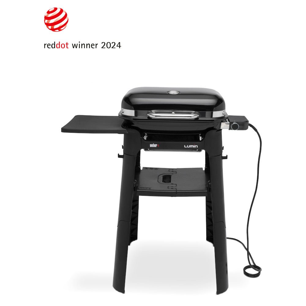 Lumin_20Compact_20stand_20red_20dot-v1 Weber Lumin Compact black w/stand - Image 1