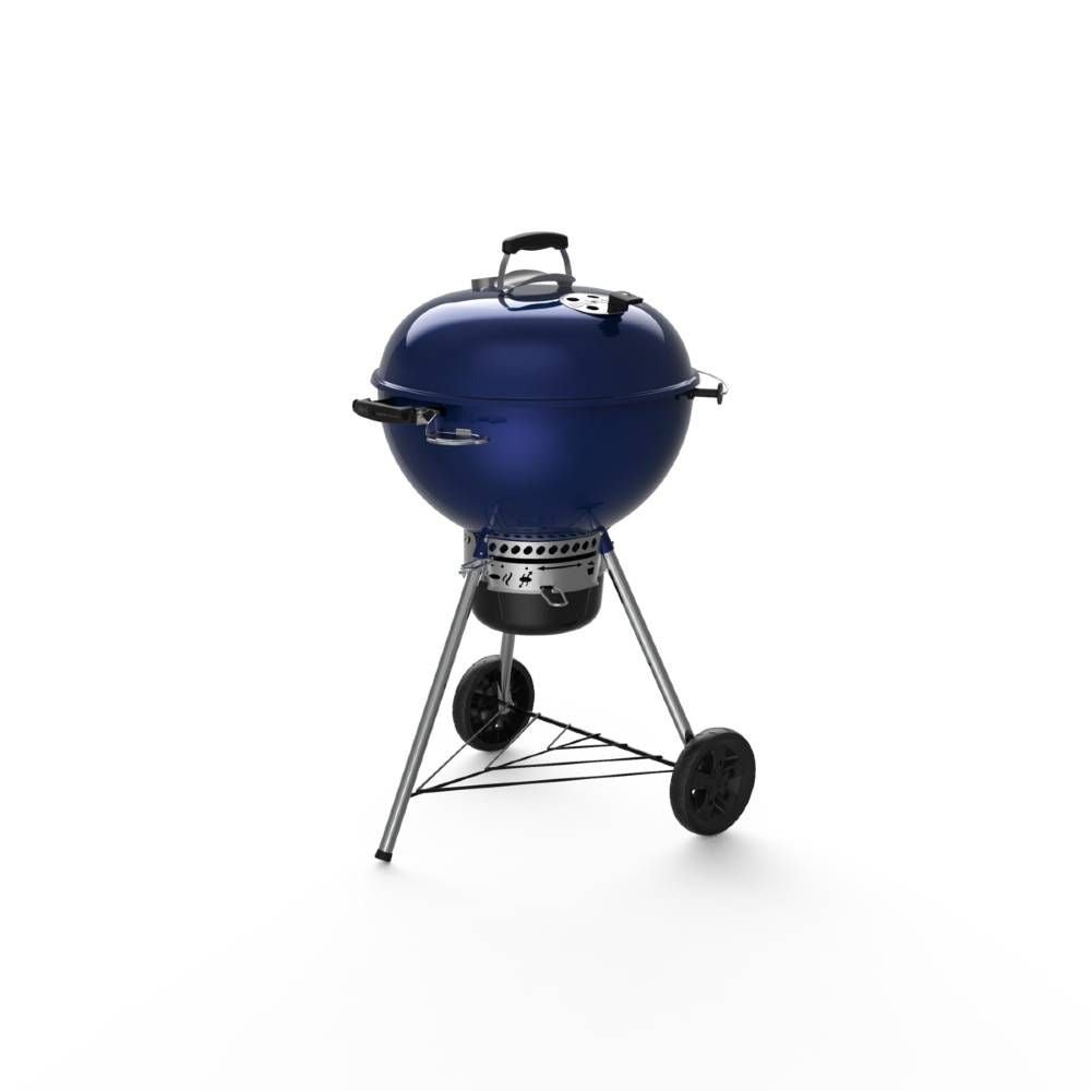 blue-mastertouch-v1 Weber Master Touch GBS C-5750 57cm Charcoal BBQ - Ocean Blue - Free Weber Rapidfire Chimney Charcoal Starter Set Included - Image 1